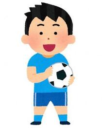 少年サッカーのイラスト