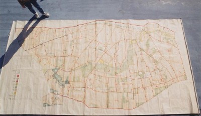 写真:地租改正絵図