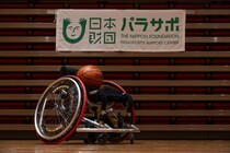車いすバスケの写真