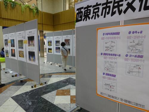 西東京市民文化祭　PR in アスタの様子
