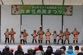 市民まつり野外ステージの様子