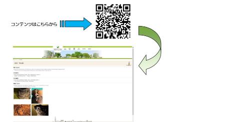 下野谷遺跡ページのQRコード及びページ画像