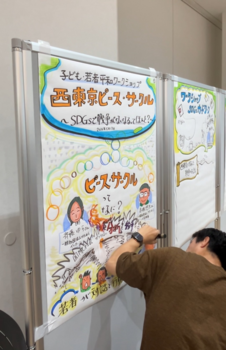 話し合った内容がどんどん絵に！　　　