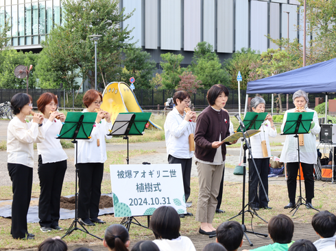 朗読、演奏
