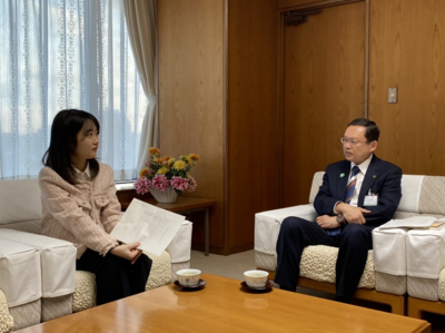 平和ユース生と市長