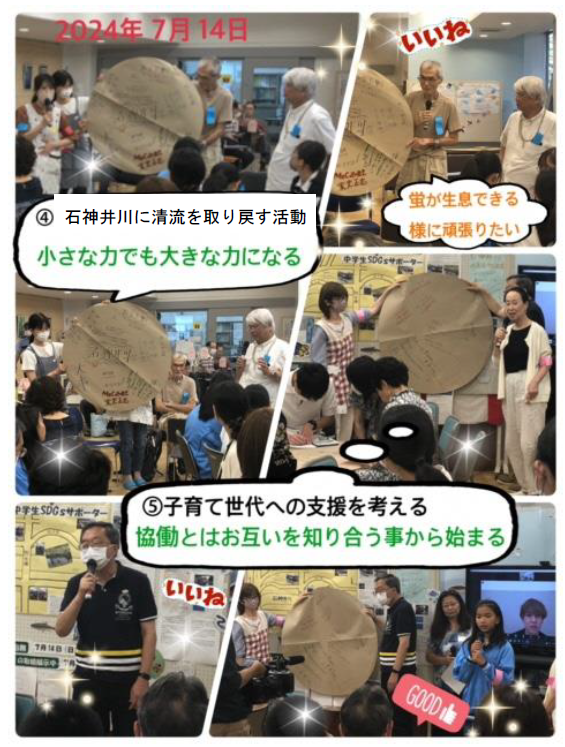 石神井川に清流を、子育て支援