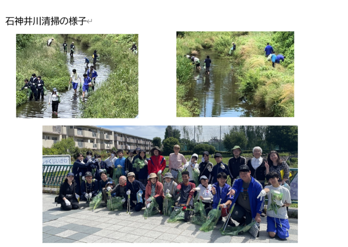 川の清掃