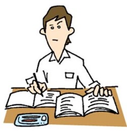 自習室のイラスト