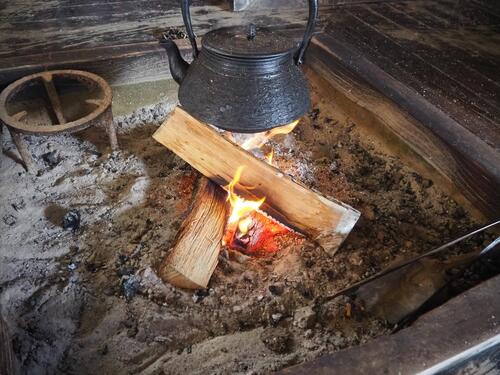 古民家の囲炉裏