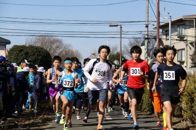 写真：3キロメートル2組目のスタート