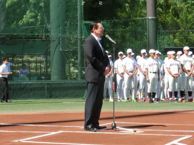 写真：開会式での副市長挨拶