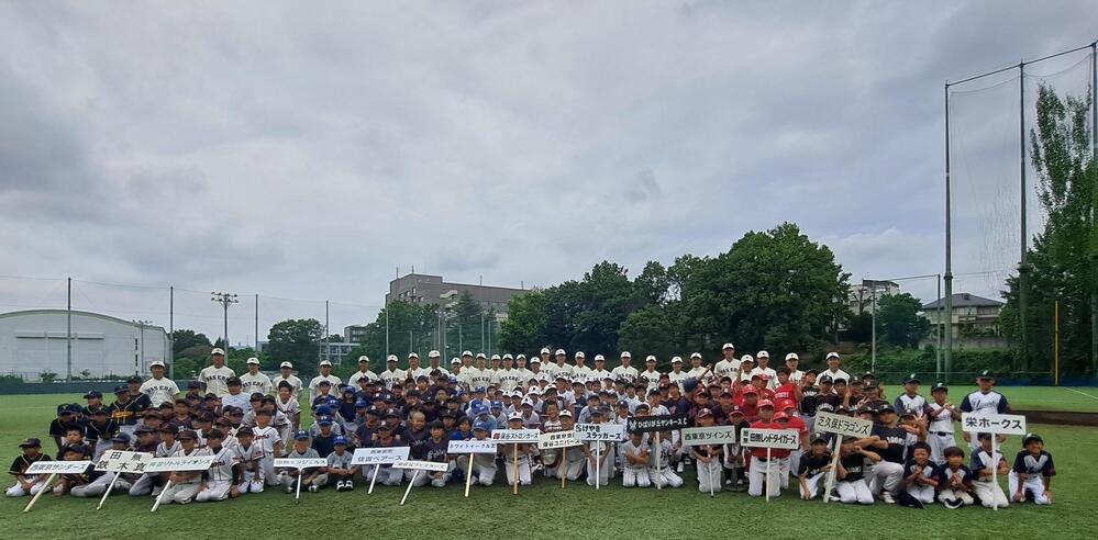 小学生・早稲田大学準硬式野球部の皆さまの画像