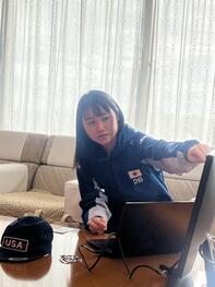 前田選手が説明している様子