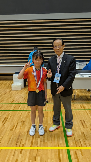 会長との写真