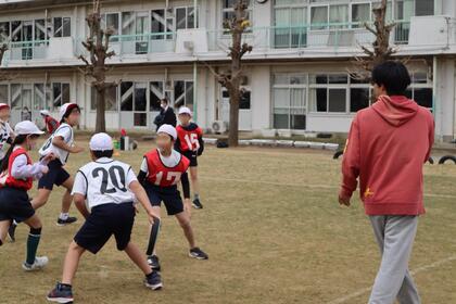 子どもたちの試合の様子