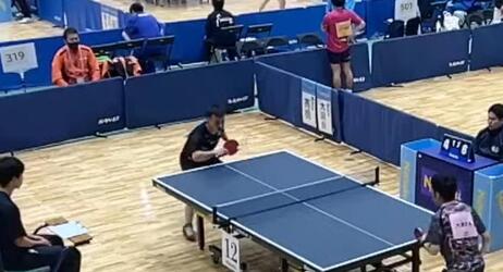 わたSHIGA輝く障スポ2025の試合中の春原選手の写真