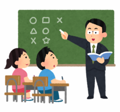 講師が生徒に教えている様子の画像