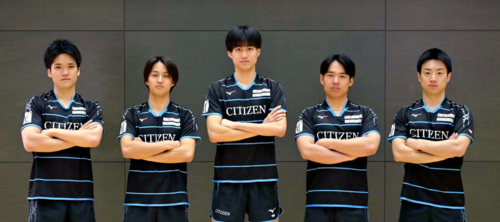 シチズン卓球部の選手の写真