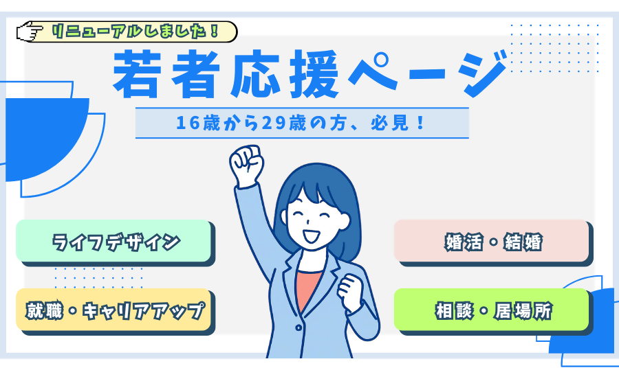 「西東京市は若者を応援しています」ページへのリンク画像