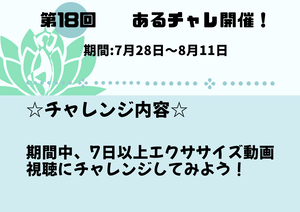 第18回　あるチャレ開催