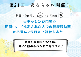 第21回 あるチャレ開催