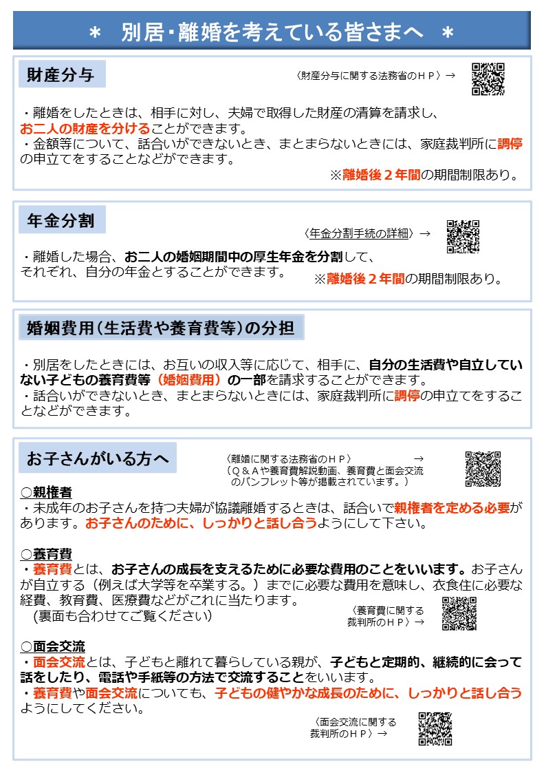 別居・離婚
