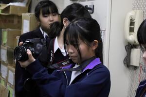 撮影をしている様子