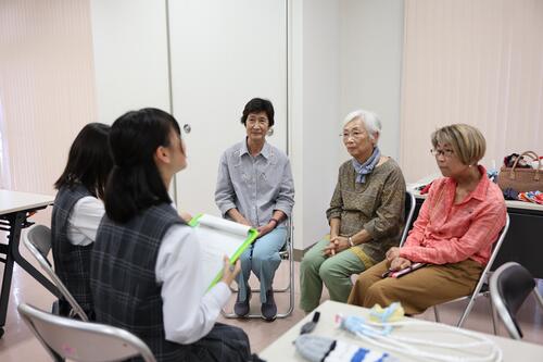 インタビューの様子