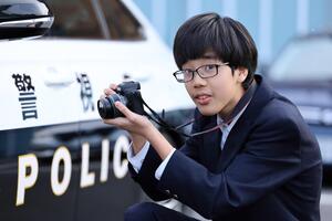 活動イメージ（パトカーを撮影）