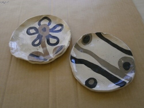 陶芸で作ったお皿