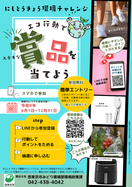 にしとうきょう環境チャレンジポスター