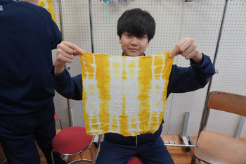 藍染作品の様子（1）