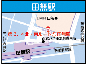 田無駅バス停地図