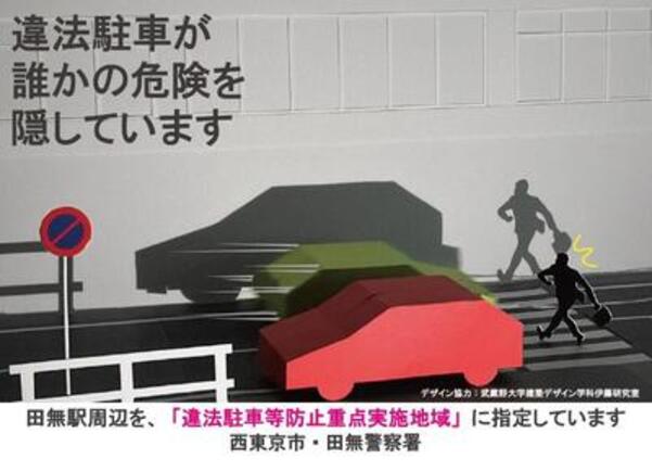 違法駐車防止の啓発デザイン
