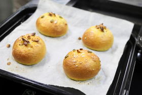 画像：完成したベーグル