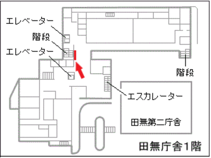 1階フォトスポットの案内図