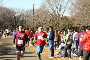 西東京市リレーマラソン　走者の様子