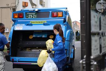 ごみ収集の様子