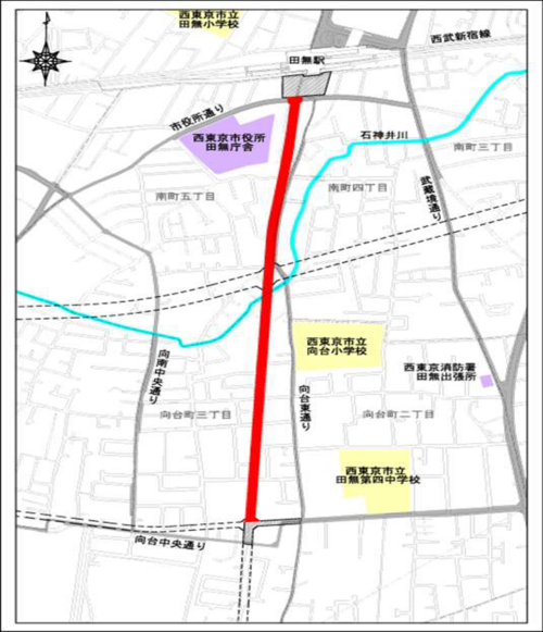 事業区間平面図