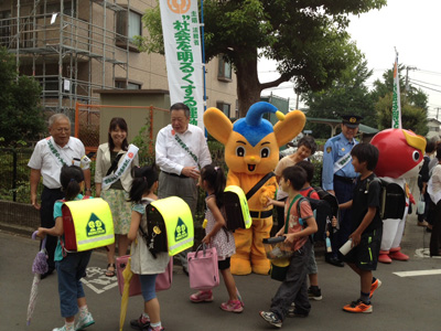 写真：あいさつ運動