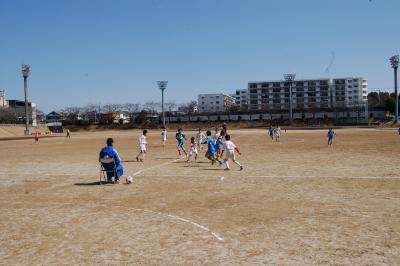写真：西東京市少年サッカー招待大会試合の様子
