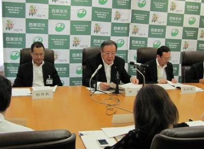 写真：市長記者会見