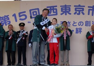 写真：市民まつり特別ゲスト宮川紗江選手