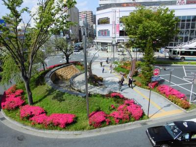 写真：田無駅前、平和のリング