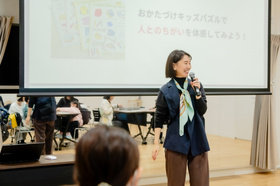 写真：片付け術ワークショップの様子