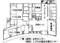 画像：1階平面図