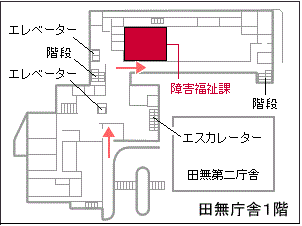 田無庁舎1階レイアウト図
