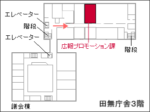 広報プロモーション課案内図