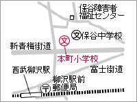 地図：本町小学校
