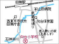 地図：向台小学校